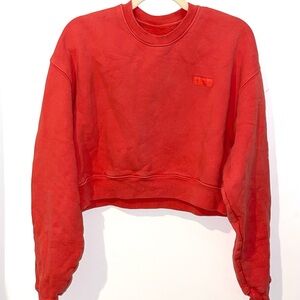 SET Active Bold Red Cropped Sweatshirt